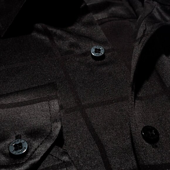 Eight X: Window Pane Jacquard Shirt (SKU M-2347) - Picture 3 of 4